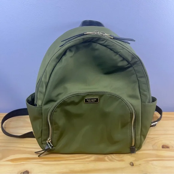 kate spade | Bags | Kate Spade Olive Green Backback | Poshmark display picture 1